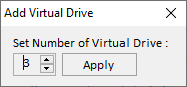 Virtual drive window